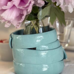 Vaso TUBÌ  piccolo celeste