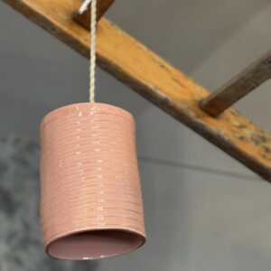 Lampada sospesa rosa antico