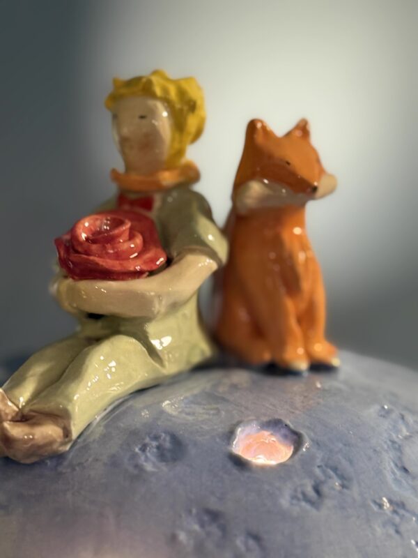 Lampada 'Il Piccolo Principe" blu - immagine 2