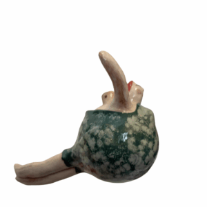 Donna cannone volante verde